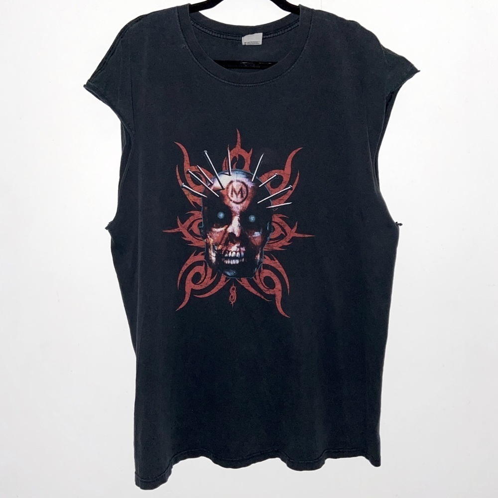 SlipKnot Rock Tee 🎸 vtg excellent condition band merch oversized sleeveless XXL